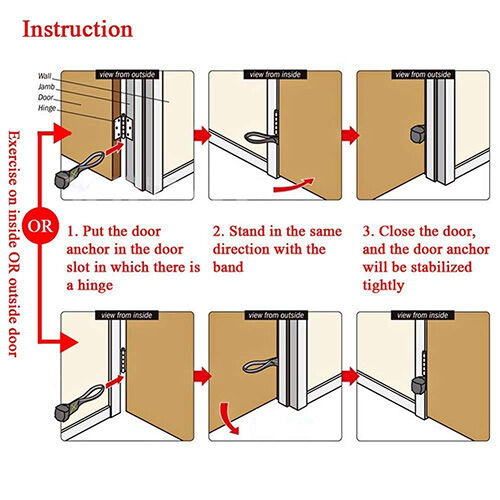 Door Wedge Elastic Band