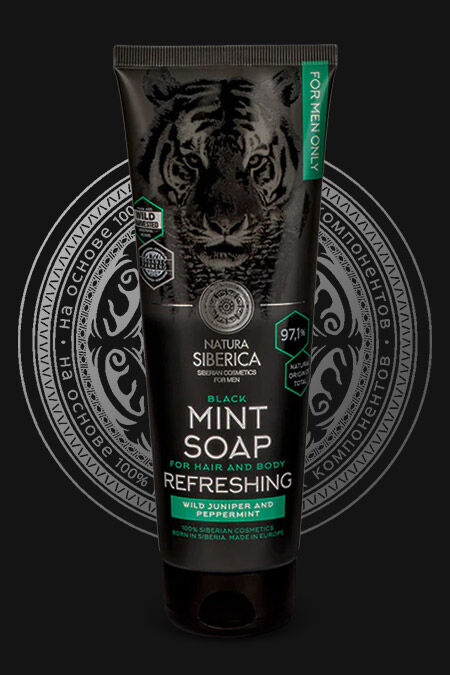 Refreshing Black Mint Soap Hair & Body