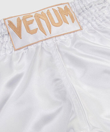 Muay Thai Shorts Classic White Gold