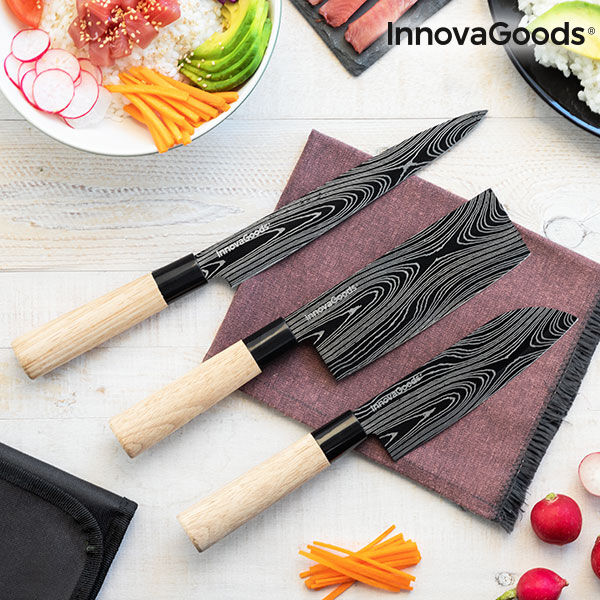 Damas Q Japanese Knife Set