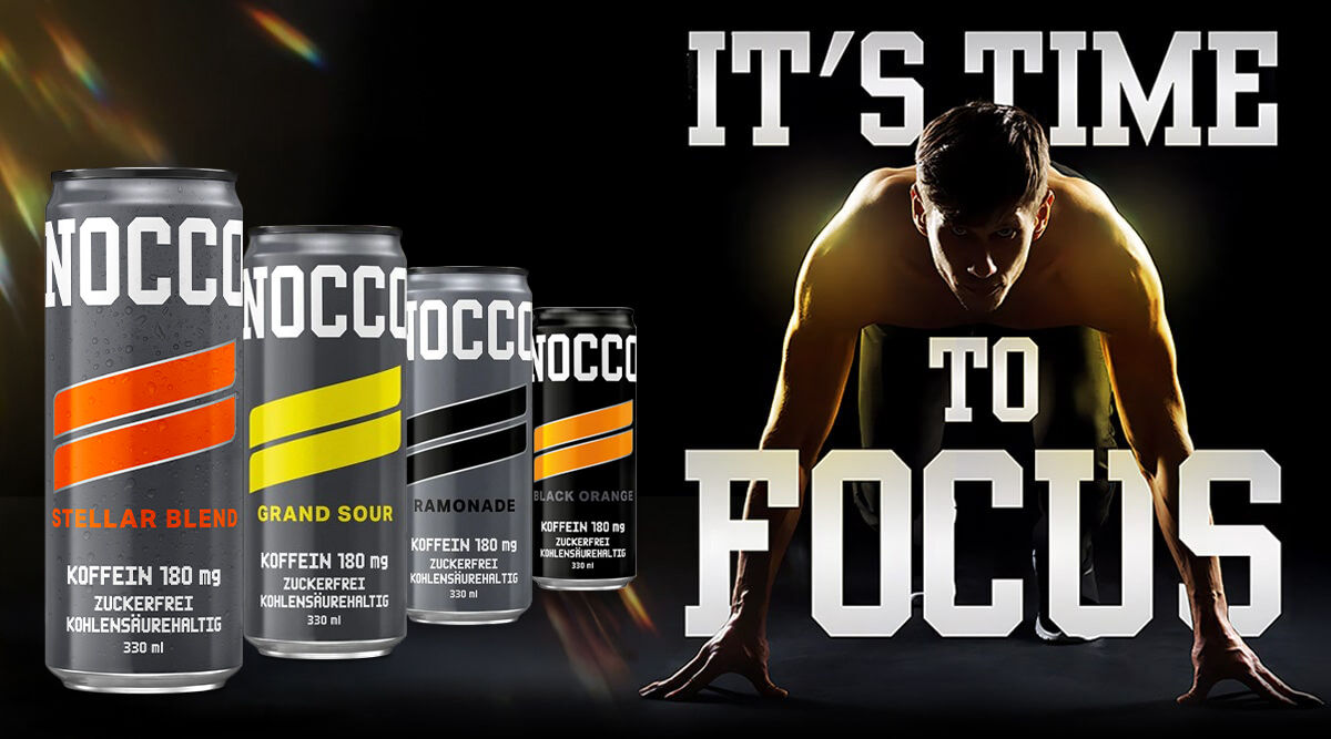 NOCCO FOCUS LA BOISSON ÉNERGISANTE SANS SUCRE ET RICHES EN VITAMINES NOCCO FOCUS LA BOISSON ÉNERGISANTE SANS SUCRE ET RICHES EN VITAMINES
