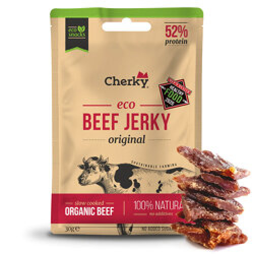 Eco Beef Jerky : Trockenrindfleisch-Snack, bio