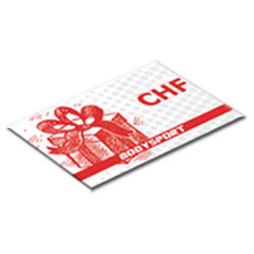 Carte cadeau 150 Chf : Bodysport Geschenkkarte - Wert 150 CHF
