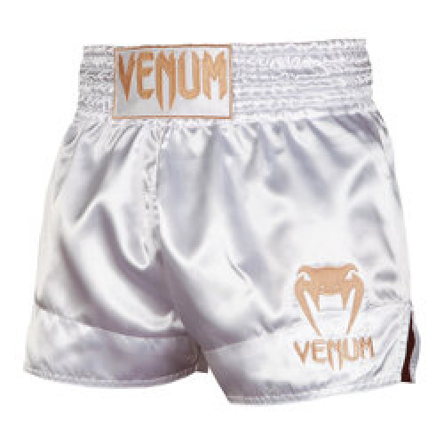 Muay Thai Shorts Classic White Gold : Venum-Short