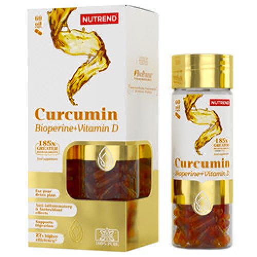 Curcumin + Bioperine + Vitamine D : Kurkuma-Extrakt, bioverfügbar