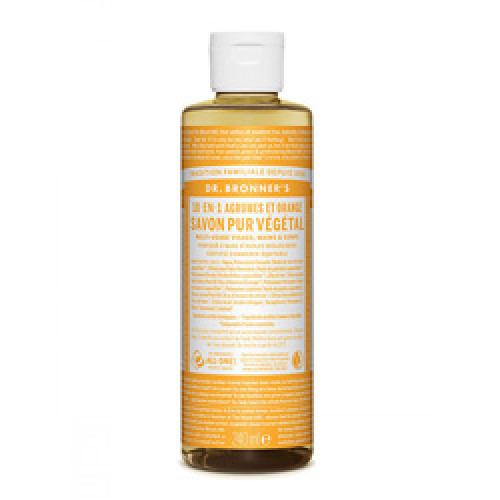 DR BRONNERS Liquid soap Citrus orange : Savon bio à huile essentielle de citron