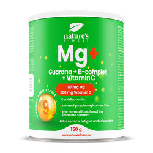 Mg + Guarana + B-complex + Vitamin C : Complexe de vitamines et minéraux en poudre