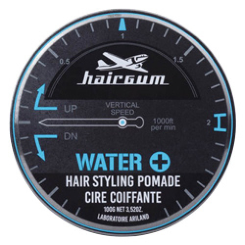 Hairgum Water+ Pomade : Cire pour cheveux - Fixation forte