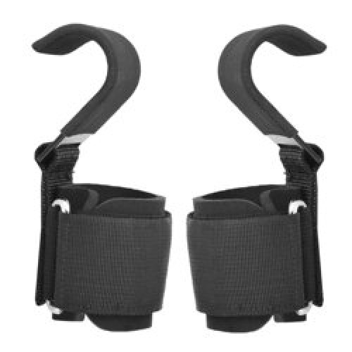 Gym Hook Strap Black : Crochets de levage