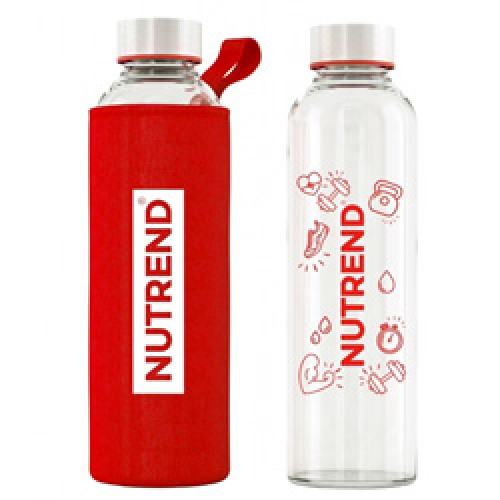 Nutrend Glass Bottle Red : Glasflasche 800 ml