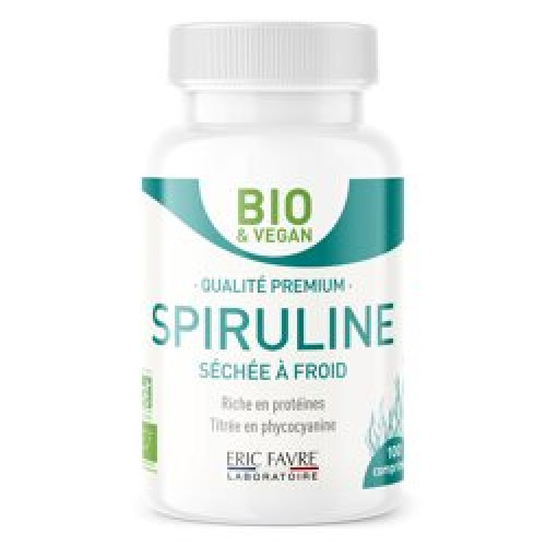 Spiruline Vegan Bio : Bio-Spirulina-Tafel