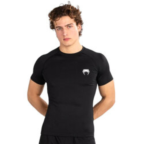 Contender Men Short Sleeve Rashguard Black White : T-shirt de compression Venum