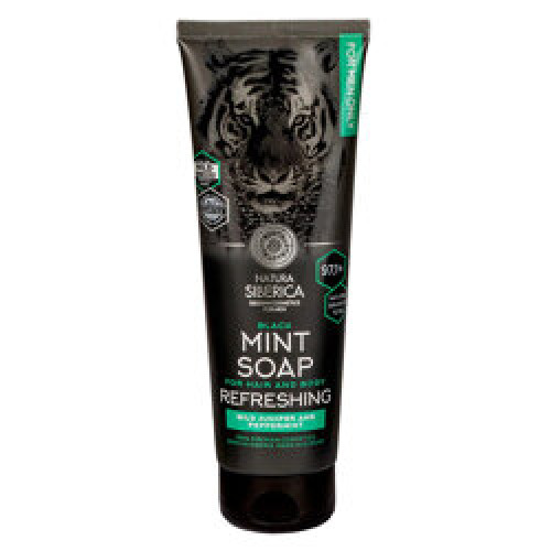 Refreshing Black Mint Soap Hair & Body : Savon rafraîchissant corps et cheveux