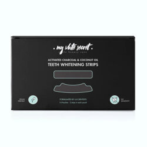 Teeth Whitening Strips Charcoal : Bande de blanchiment dentaire au charbon